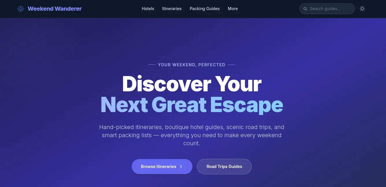 Laravel Travel Blog CMS with Affiliate Marketing & REST API